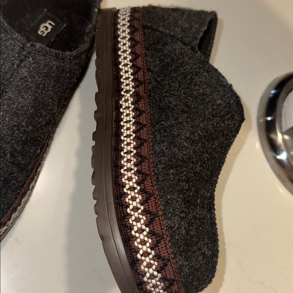 UGG Women's Charcoal and Chocolate Mules - Picture 2 of 6